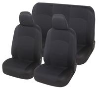 Auto Accessori Lupex - Universal Car Seat Covers | Black | Set of Front and Rear Seat Covers | Polyester Fabric | No SUV