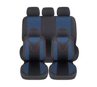 Auto Accessori Lupex Universal Car Seat Covers, Polyester Fabric, Seat Protector Set, Adaptable Cover, No SUV (Front and Rear, N - Dark Blue)