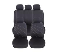 Auto Accessori Lupex Universal Car Seat Covers, Polyester Fabric, Seat Protector Set, Adaptable Cover, No SUV (Front and Rear, G - Grey)