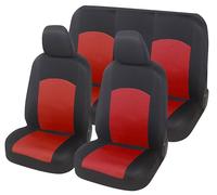Auto Accessori Lupex - Universal Car Seat Covers | Red | Set of Front and Rear Seat Covers | Polyester Fabric | No SUV