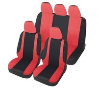 Auto Accessori Lupex - Universal LS10 Car Seat Covers | Red | Front and Rear Sets | Polyester | No SUV