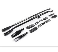 Auto Accessories Roof Rack Luggage Rails Roof Rack Rail Box Aluminum For Toyota For Land For Cruiser LC300 2022-2025(Black)