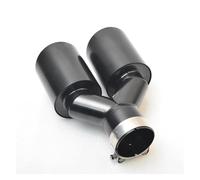 Auto Accessories Universal Import Dual Rear Exhaust Tailpipe Muffler Outlet Tip 304 Stainless Steel Automotive Parts Tail Pipe Exhaust Pipe Cap(48MM IN- 76MM OUT)