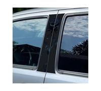 Auto Accessory 2 PCS Car Door Pillar Decoration Sticker Black Rose Scratch-Resistant Protective Film