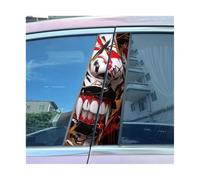 Auto Accessory 2pcs Car B-Pillar Decals Smoking Nun Sister Auto Center Pillar Waterproof Sticker(J)