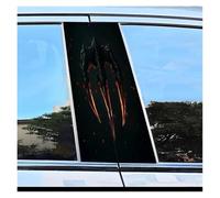 Auto Accessory 2pcs Car Door Pillar Decoration Sticker Claw Pattern Scratch Resistant Film