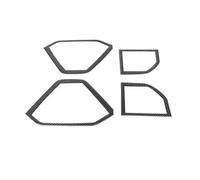 Auto Accessory 4PCS Car Interior Door Speaker Frame Sticker Tweeter Carbon Fiber Styling Decorate Trim For Ineos Grenadier 2020-24(Black)