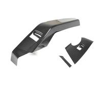 Auto Accessory For Chevrolet Corvette C7 2014-2019 Real Carbon Fiber Car Door Window Lift Switch Frame Cover Trim Sticker