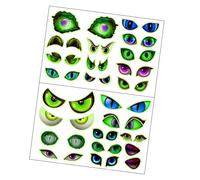 Auto Adhesive Halloween Glowing Eyes Wall Decals Without Tools Needed Installation User Friendly PVC Party Decors Haunting House Wall Sticker