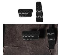 Auto Aluminum Pedal Covers, Auto No Drilling Accelerator Pedal Covers, Anti-Slip Aluminum Brake Gas Pedal Pads, Nonslip Car Pedal Pads for Dodge 2009-2022 Challenger Charger Chrysler 300C (Black)