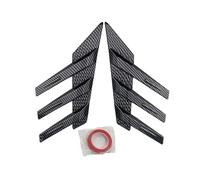 Auto Anti-Collision Strip Car Rear Accessory Side Spoiler Splitter Trim Triangle Louver Window Sunshade Windshield Car Front Spoilers(Pairs carbon)