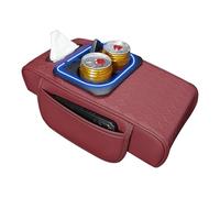 | Auto Arm Rest Heightening Pad - Non-Slip Cup & Tissue Holders, Front Seat Storage Box For Road Trips, Daily Commuting Travel Accessories, Car Interior