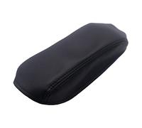 Auto Armrest Box Car Center Console Armrest Box Cover Microfiber Leather With Red Stitching Protection Pad for Toyota for Corolla 2014-2017(Black)