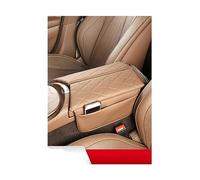 Auto Armrest Box Car Console Armrest Box Cover Pad Anti-Scratch Leather Arm Rest Cushion for Mercedes for Benz E Class 2017-2022 CLS 2018-2022(Chestnut)