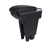 Auto Armrest Box For Peugeot 107 for Citroen C1 Armrest Box Central Store Content Car-styling Decoration With Cup Holder(Red,D)