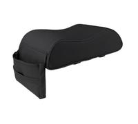 Auto Armrest Cushion Cover - Black Center Console Topper | Leather Heavy Duty Stand | Ergonomic Arm Pad with Storage Pocket for Upgrade