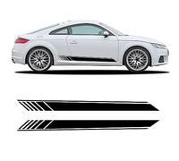 Auto Body Decal,For Audi TT TTS TTRS MK2 8J MK3 8S,Waterproof Car Body Side Door Stickers,A-Black