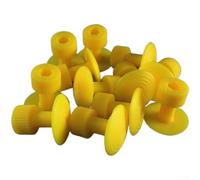 Auto Body Dent Puller Tabs 12pcs Plastic Yellow | Universal fitment, auto body repair, door dings, refrigerator surface, washing machine metal