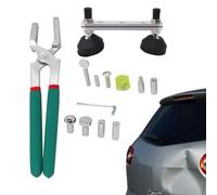 Auto Body Dent Repair Pliers Kit - Durable Dent Removal Tool, Traceless Repair Tool | Ergonomic and Comfortable Grip Kits with 8 Replaceable Heads, Door Panel Crimp Fix Tool for la