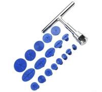 Auto Body Dent Repair Puller Tool Set With 18 Pulling Tabs For Hail Damage Removal Made Of Strong Aluminium Alloy Silver Blue