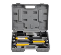 Auto Body Shaping and Forming Repair 7-Piece Kit - Fender Roller Fixer Dent Remover Tool Set with Hammer and Dolly