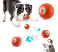 Auto-Bounce Dog Ball - Bite Resistant & Teeth Grinding Self-Entertainment Pet Balls, Interactive Glowing Play Ball for Dogs & Cats
