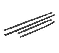 Auto Bumper Guard 4Pcs Black Rubber Car Window Trim Moulding Weather-strips For Fit 2003 2004 2005 2006 2007 Front/Rear Car Door Seal