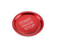 Auto Button Covers Compatible With A4 A5 A7 Q3 Q5 Engine Ignition Start Stop Push Button Ring Switch Button Cover Trim Sticker Car Interior(Red)