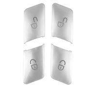 Auto Button Covers Compatible With Benz A GLA For CLA W176 X156 C117 2013 2014 2015 2016 2017 Car Door Lock Unlock Button Switch Cover Trim Stickers(Silver)