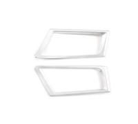 Auto Button Covers Compatible With BMW 7 Series F01 F02 2009 2010 2011 2012 2013 2014 Car Dashboard AC Vent Outlet Frame Decoration Cover Trim Auto Interior(Silver)