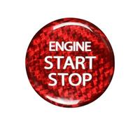 Auto Button Covers Compatible With Suzuki For Alivio 2015 2016 2017 2018 Car Engine Start Stop Button Cover Sticker Interior Decoration(Red)