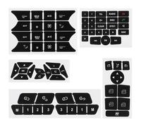 Auto Button Decals Compatible with Benz for C-Class for W204 S204 C204 for SLK-Class for R172 Facelift Car Button Repair Sticker Decals