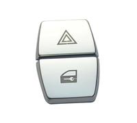 Auto Button Decals Compatible With BMW For 5 Series For F10 2011-2017 2Pcs Car Warning Light Button Cover Car Warning Lamp Chrome ABS Shift Knobs