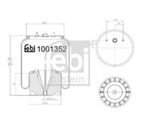 Auto Car Air Suspension Bellow Rear Fits Daf FEBI BILSTEIN 1001352