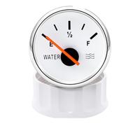 Auto Car Boat Red Backlight 2"52MM Water Level Gauge 0-190ohm,240-33ohm Tank Meter Indicator Range E-1/2-F for Yacht(0-190ohm WS)