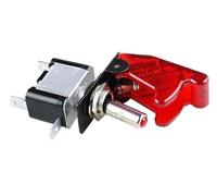 Auto Car Boat Truck Illuminated Toggle Switch With Safety Aircraft Flip Up Cover Guard 12V20A transparent*2pcs(TRANSPARENT)