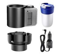 Auto Car Cup Holder Heating Cooling, Smart Car Cup Mug Holder, 12V 36W Quick Heating Cooling 2-in-1 Safe For Road Tripper