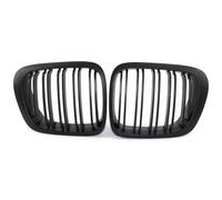 Auto Car Front Kidney Bumper Grille Grill Kits Left Right For B&MW 3 Series E46 1999-2003 M3 Coupe Cabrio 2001-2006 Accessories(Matte Black 2 Slat)