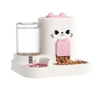 Auto Cat Food Dispenser Large Capacity Leakproof Sturdy Double Bowls