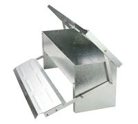 Auto Chicken Feeder - Self Opening Resistant Feeder Holds Up To 5 Kg, Automatic Aluminium Chicken Treadle Feeder