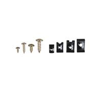Auto Choice 170pc Screw & U-Type Cushion Assortment PMTSUC170 - Automotive Body Panel Screw, Mudguard Clip & U Nut Fastener Kit with Storage Case