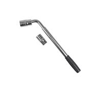 Auto Choice Telescopic Wheel Nut Wrench CRV - Extending Lug Wrench with 17mm 19mm 21mm 23mm Sockets, Heavy Duty Extendable Wheel Brace 520mm, Tyre Change Tool for Cars, Vans & SUVs