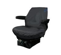Auto Choice Tractor Seat Cover Blue Detailing PMTSC1B - Heavy Duty Waterproof Nylon, Universal Fit for Small Tractors, Mini Excavators & Forklifts