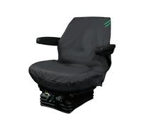 Auto Choice Tractor Seat Cover Green Detailing PMTSC1G - Heavy Duty Waterproof Nylon, Universal Fit for Small Tractors, Mini Excavators & Forklifts