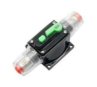Auto Circuit Breaker,12V-48V DC Inline Auto Circuit Breaker Manual Reset Switch Automatic Fuse Holder Inline Fuse Block for Car Audio Solar Inverter System Protection 10X4X4CM(60A)
