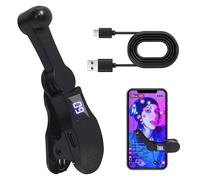 Auto Clicker for Smart Phone, Physical Speed Clicker Device Compatible with iPhone iPad, Fast Continuous Click Simulation Finger for Gaming Apps, Live Broadcast Likes, Lightning Deal (Black)