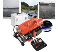 Auto Climbing Welding Machine, Lap Geomembrane Liner Hot Wedge Welder Kit,0.5-5m/min, Overlap Width: 10/15/20cm, Adjustable Temperature:0-450℃, for Reservoirs, Tunnels, Landfills,SiliconeRoller,10cm