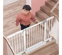 Auto Close Safety Gate Doors,Stair Gates for Baby and Dogs,Pressure Fit Stair and Pet Gate,Extendable Safety Gate,Two Way Open,for House,Stairs,Doorways (146-153cm/57.5-60.2in)
