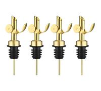 Auto Close Wine Pour Spouts with Drips Proof Design Rusts Resistant Nonrust Steel Suitable for Liquor Bottles Modern Kitchens Gadgets for Wine Enthusiasts