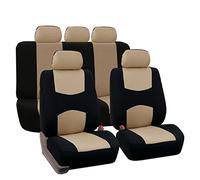 Auto Cloth Leather Car Seat Cover For Koleos For Megane Cc For Laguna For Latitude For Fluence For Scenic For Captur For Talisman Custom Car Seat Set(Beige)